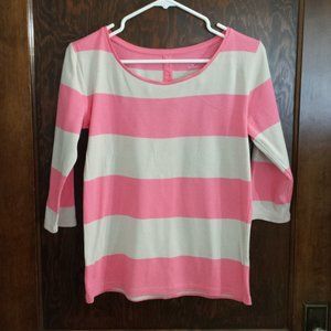 Ann Taylor Quarter Sleeve Tee